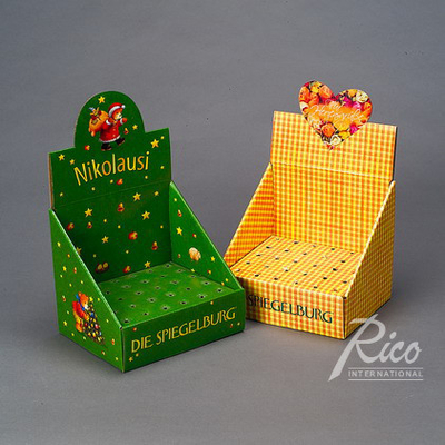 kualitas  Customizable Highly Visible Brown 1/4 Pallet Market Boxes For Branding pabrik