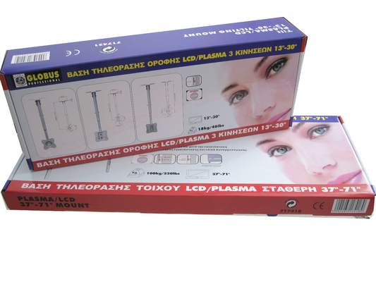 Heavy Duty BC Flute Market Display Setengah Kotak Palet Dengan Cetakan CMYK